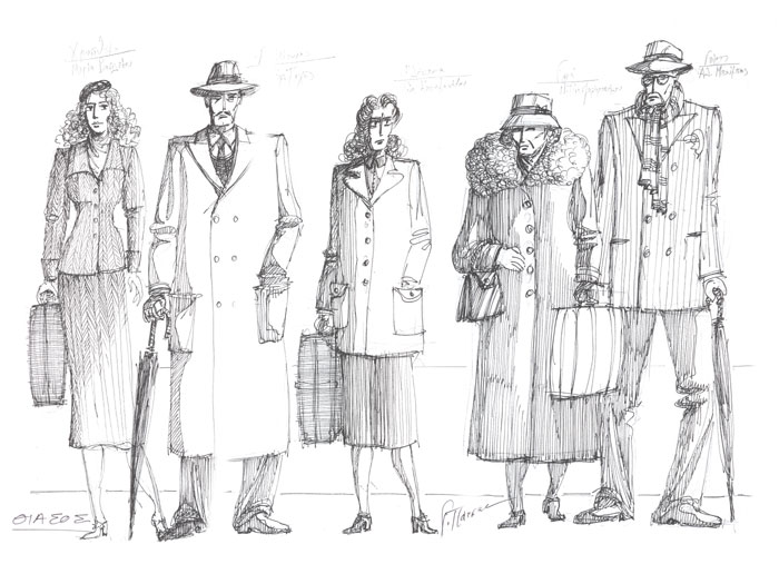 Μακέτα&nbsp;του&nbsp;Γιώργου&nbsp;Πάτσα:&nbsp;κοστούμια&nbsp;για&nbsp;το&nbsp;Θίασο