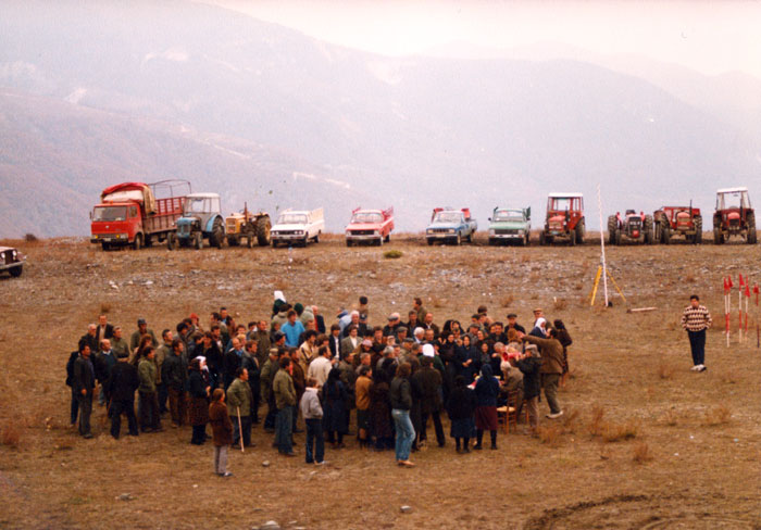 Mitarbeitende&nbsp;während&nbsp;der&nbsp;Dreharbeiten&nbsp;zum&nbsp;Film&nbsp;«Reise&nbsp;nach&nbsp;Kithera»,&nbsp;1983