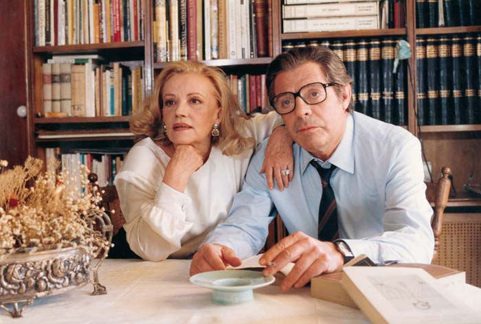 Marcello&nbsp;Mastroianni&nbsp;et&nbsp;Jeanne&nbsp;Moreau&nbsp;dans&nbsp;le&nbsp;film&nbsp;"Les&nbsp;Pas&nbsp;suspendu&nbsp;de&nbsp;la&nbsp;cigogne"&nbsp;