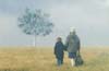 Tania Paleologou and Michalis Zeke in the film "Landscape in the mist"